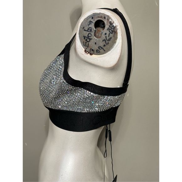 KIM DOLCE&GABBANA Triangle bra with fusible rhinestones - Picture 7 of 11